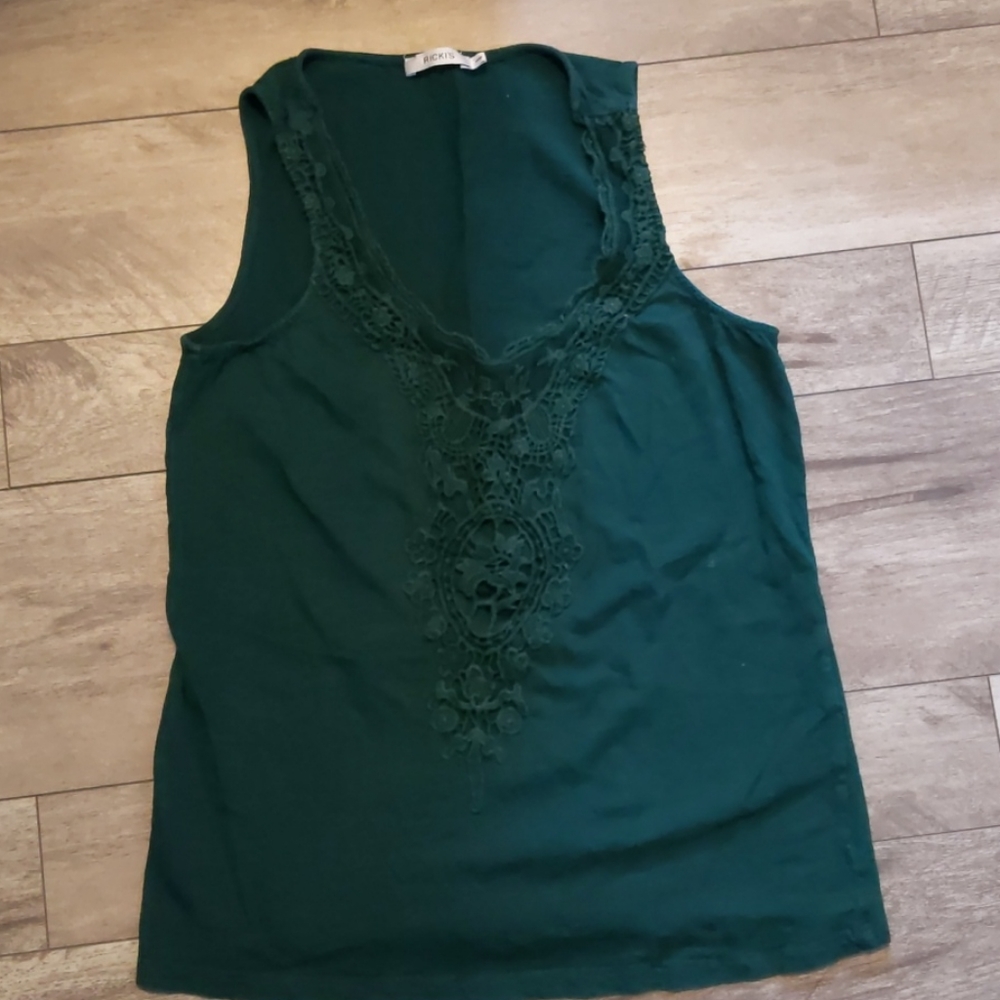 Green tank top